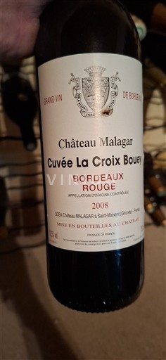 Bordeaux Château Malagar La Croix Bouey 2008