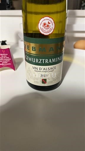 Vinos Blanc sec Brebmann 2023 Francia Alsacia Vin de France