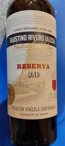 Víno Rouge sec Reserva Faustino Rivero Ulecia 2019 Španelsko Valencijské spolecenství Utiel-Requena DO