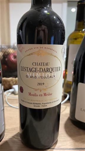 Bordeaux Moulis-en-Médoc Château Lestage-Darquier Grand Poujeaux 2019