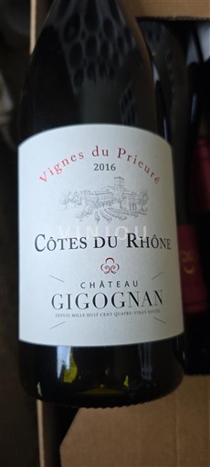 Vallée du Rhône Côtes-du-rhône Château Gigognan Vignes du Prieuré 2016