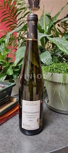 Víno Blanc moelleux Engel 2021 Francie Alsasko Nespecifikováno AOC Vendanges Tardives
