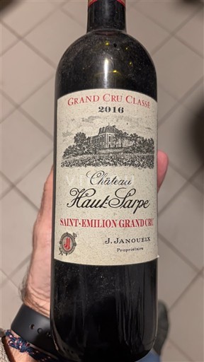Bordeaux Saint-Émilion Grand Cru Grand Cru Classé Château Haut-Sarpe 2016