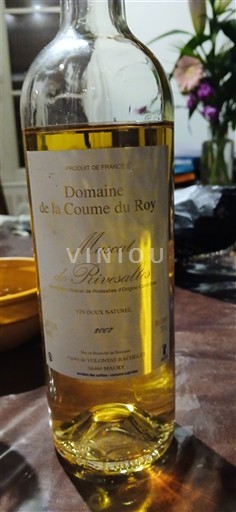 Roussillon Muscat de Rivesaltes Domaine La Coume du Roy 2007