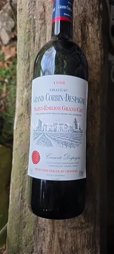 Bordeaux Saint-Émilion Grand Cru Grand Cru Château Grand Corbin Despagne 1998