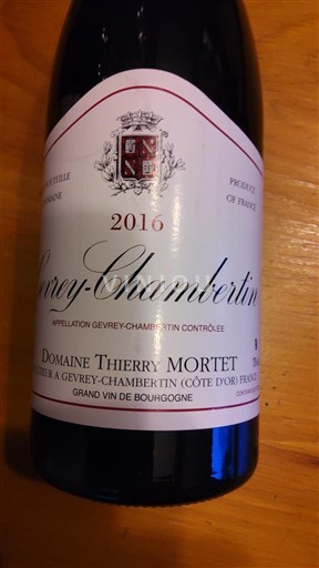 Borgogna Gevrey-Chambertin Domaine Thierry Mortet 2016