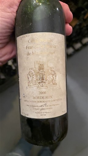 Burdeos Bordeaux François et Beatrix de Montgermont 2000