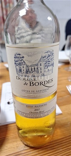 Sud-Ouest Côtes de Gascogne Domaine Bordes Petit Manseng 2017