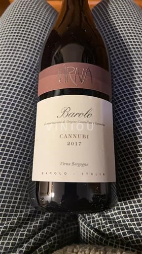 Víno Rouge sec Cannubi Virna Borgogno 2017 Itálie Piemont Barolo DOC