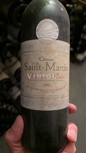 Bordeaux Listrac-Médoc Château Saint-Martin 2001