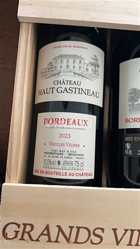 Bordeaux Château Haut Gastineau Vieilles Vignes 2023