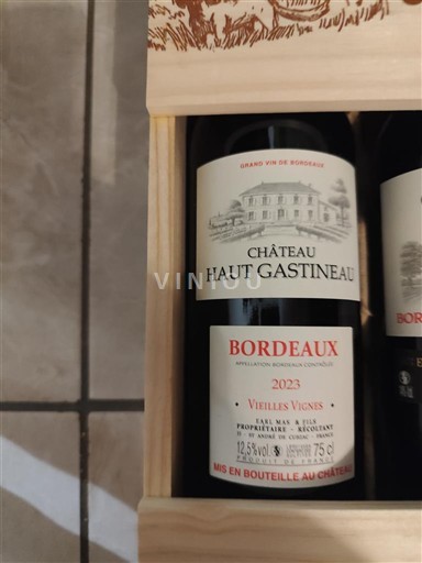 Bordeaux Château Haut Gastineau Vieilles Vignes 2023