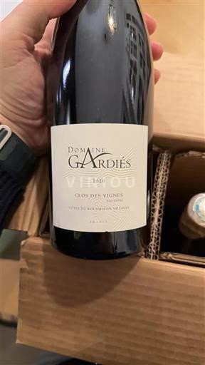 Roussillon Côtes du Roussillon Villages Domaine Gardiés Clos des Vignes 2020