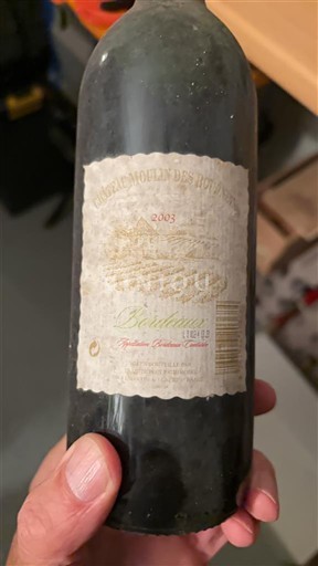 Burdeos Bordeaux Château Moulin des Armes 2003