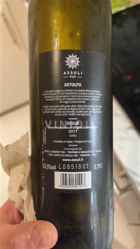 Sicilia Assuli Astolfo 2017
