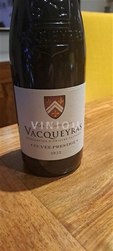 Rhônedalen Vacqueyras Les Astanières Prestige 2022