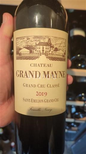 Bordeaux Saint-Émilion Grand Cru Grand Cru Château Grand Mayne 2019