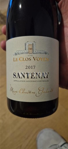Burgundsko Santenay Le Clos Voyen 2017