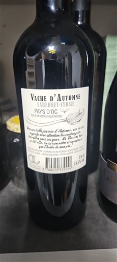 Languedoc a Roussillon Pays d'Oc Vache d'Automne Neročník