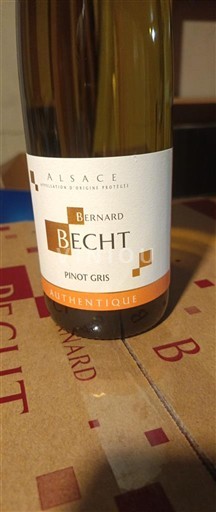 Elzas Pinot grigio Château Bernard Becht Authentique 2021