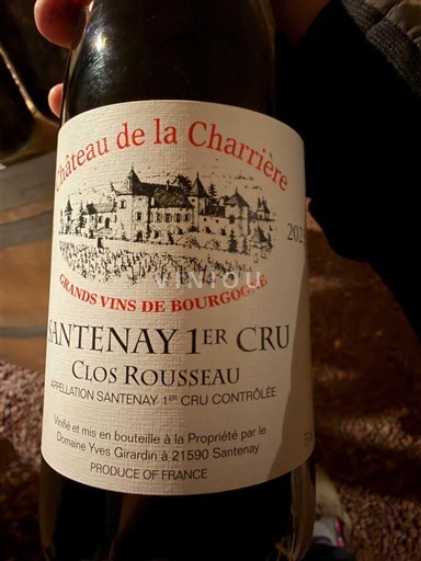 Burgundi Määrittelemätön Premier Cru Château La Charrière Clos Rousseau 2021