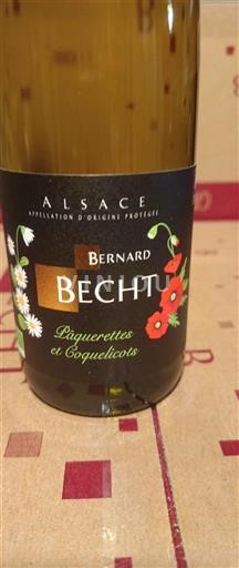 Alsasko Ryzlink Château Bernard Becht Pâquerettes et Coquelicots 2024