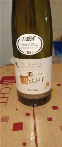 Alsasko Ryzlink Château Bernard Becht Exception 2020