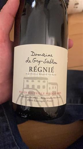 Beaujolais Régnié Domaine Gry-Sablon 2021