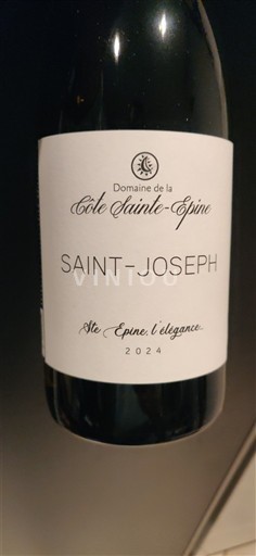 Rhône-dalen Saint-Joseph Domaine La Côte Sainte-Epine Ste Epine, l'élégance 2024
