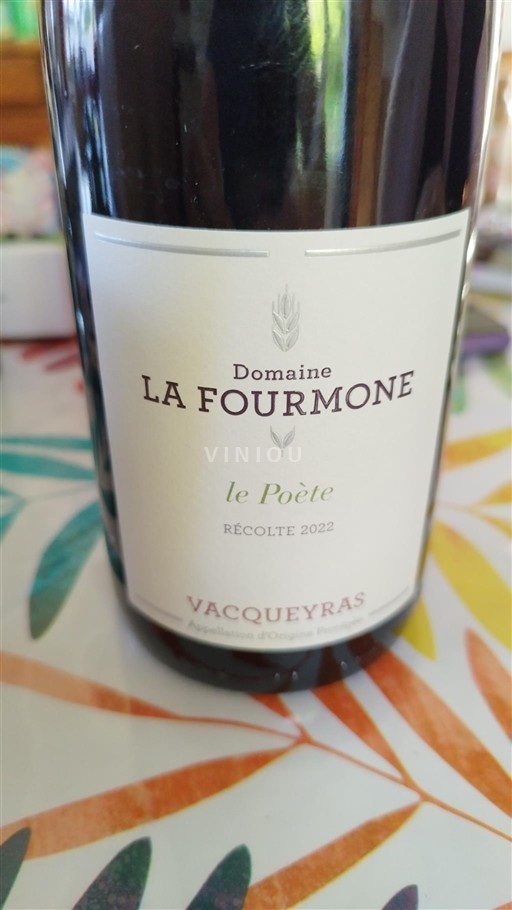 Rhône Valley Vacqueyras Domaine La Fourmone Le Poète 2022