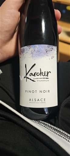 Rượu vang Rouge sec Karcher Non millésimé Pháp Alsace Vin de France