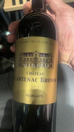Bordeaux Margaux Grand Cru Château Cantenac Brown 2013