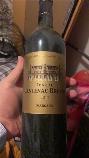 Bordeaux Margaux Grand Cru Château Cantenac Brown 2013