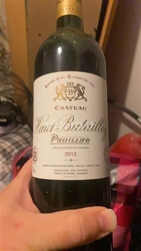 Bordeaux Pauillac Grand Cru Château Haut-Batailley 2013