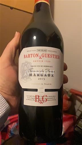 Bordeaux Margaux Barton & Guestier Tropaeis des Dames 2019