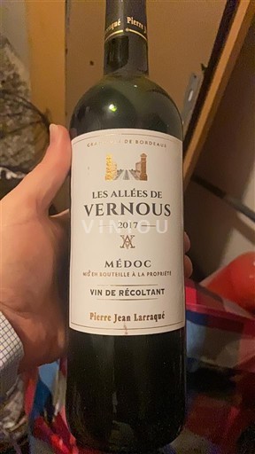 Bordeaux Médoc Les Allées de Vernous 2017