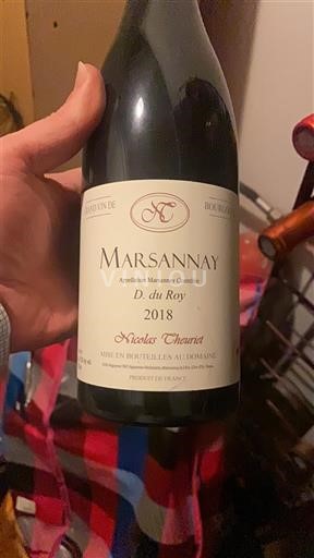 Burgundy Marsannay Nicolas Chevrot D du Roy 2018