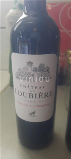 Bordeaux Bordeaux Supérieur Château La Loubière 2016