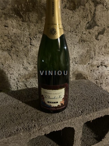 Vin Effervescent Blanc brut La Double L Non millésimé France Alsace Crémant-d'alsace AOC