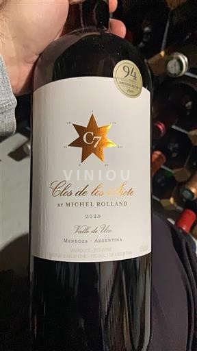 Wines Rouge sec Clos de los Siete 2020 Argentina Mendoza Valle de Uco