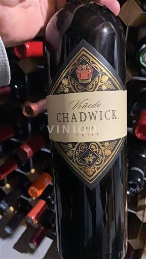 Vina Rouge sec Viñedo Chadwick Viña Errazuriz 2009 Cile Dolina Maipo Maipo Alto