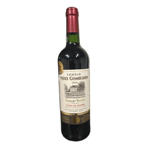 Bordeaux Côtes-de-bourg Château Vieux Gombeauds Vieilles Vignes 2018