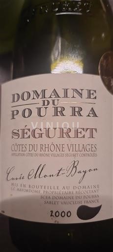 Rhônedalen Ospecificerad Domaine Pourra Mont Bayon 2000