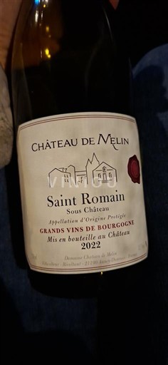 Burgund Saint-Romain Château Melin Sous Château 2022