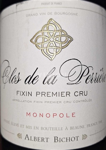 Bourgogne Fixin Premier Cru Albert Bichot Clos de la Perrière Monopole 2016