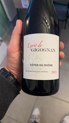 Vallée du Rhône Côtes-du-rhône Gigognan Esprit de Gigognan 2023