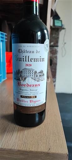 Bordéus Château Guillemnin Prestige Vieilles Vignes 2020