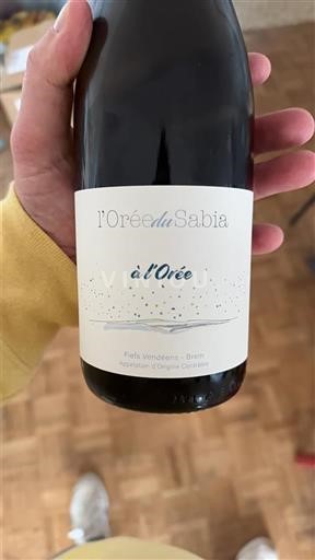 Víno Rouge sec à l'Orée L'Orée du Sabia 2024 Francie Údolí Loiry Fiefs Vendéens AOC