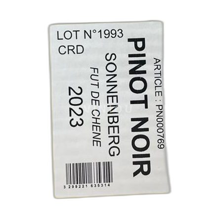 Elsass Pinot Noir Grand Cru Jean Baptiste Adam Sonenberg 2023