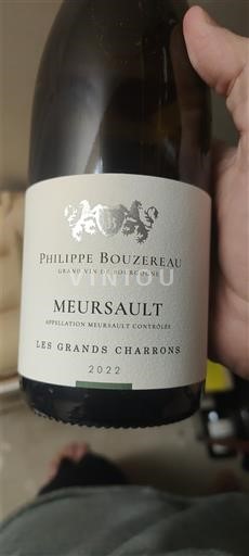 Burgundi Meursault Philippe Bouzereau Les Grands Charrons 2022
